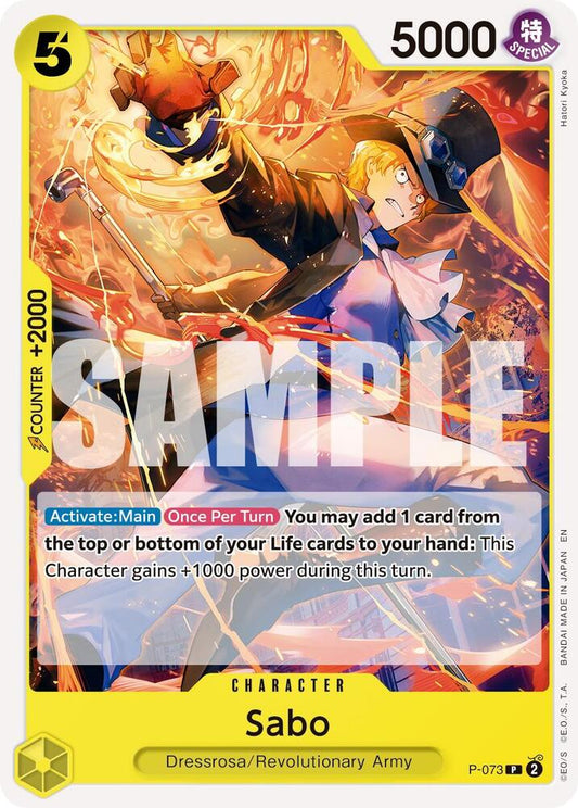Sabo - P-073 (Reprint) PR Premium Booster -The Best- Vol. 2 P-073 NM