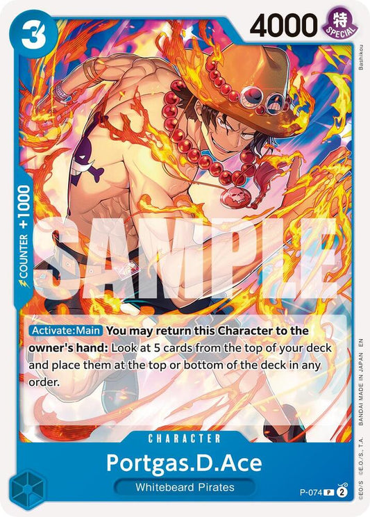 Portgas.D.Ace - P-074 (Reprint) PR Premium Booster -The Best- Vol. 2 P-074 NM