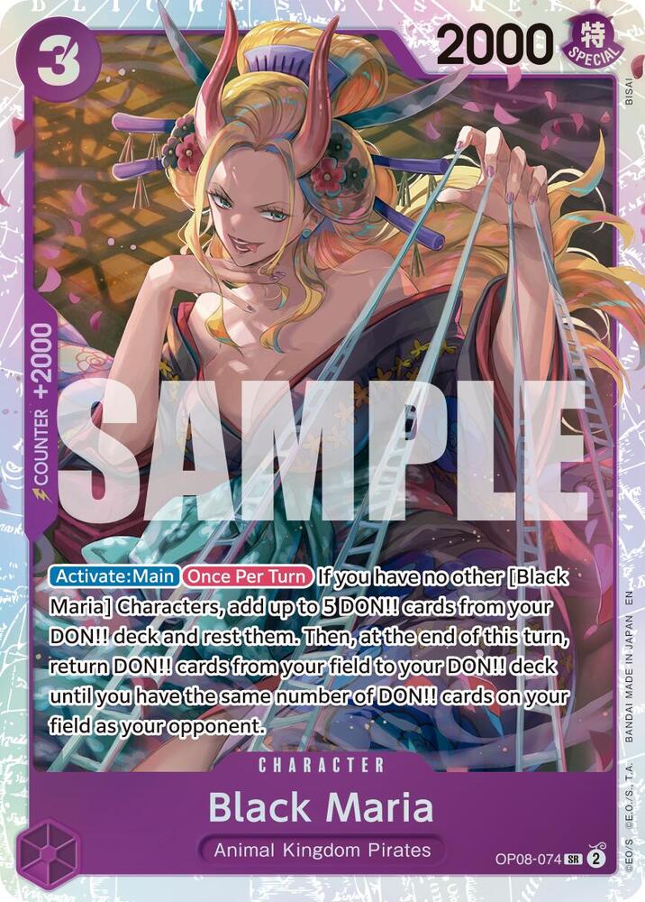 Black Maria (Reprint) SR Premium Booster -The Best- Vol. 2 OP08-074 NM
