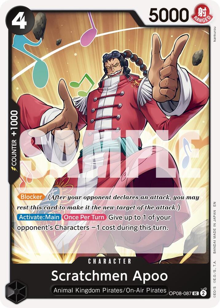 Scratchmen Apoo - OP08-087 (Reprint) UC Premium Booster -The Best- Vol. 2 OP08-087 NM