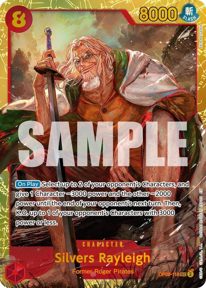 Silvers Rayleigh - OP08-118 (Reprint) SEC Premium Booster -The Best- Vol. 2 OP08-118 NM