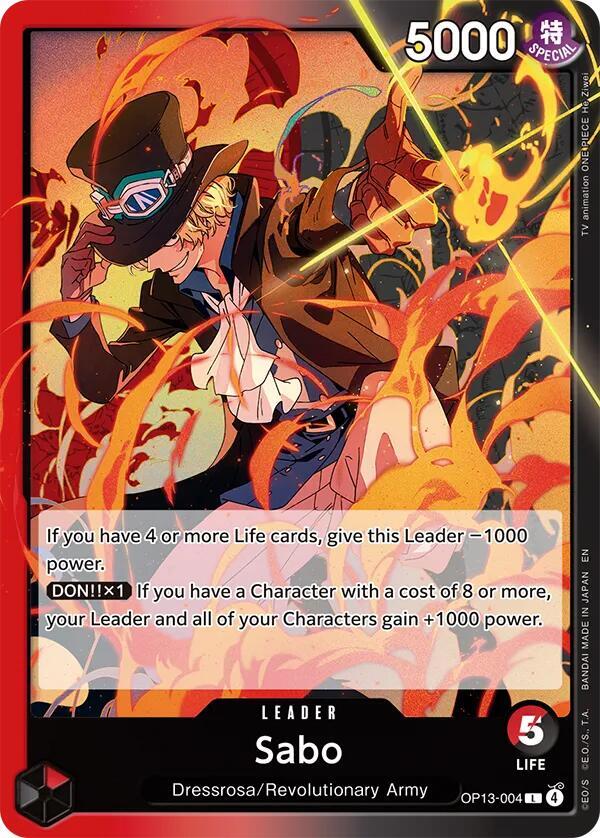 Sabo (004) L Carrying On His Will OP13-004 NM