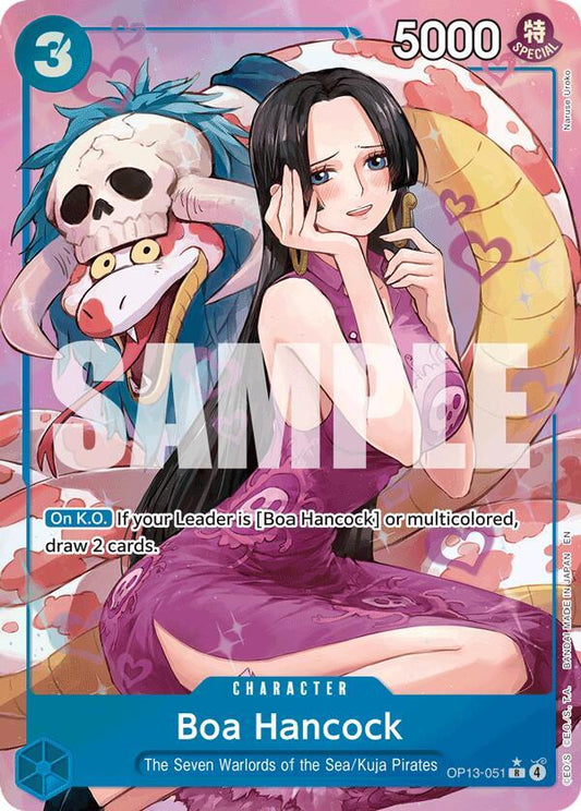 Boa Hancock (Alternate Art) R Carrying On His Will OP13-051 NM