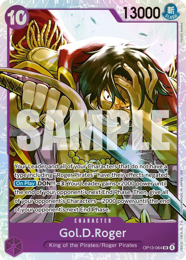 Gol.D.Roger (064) SR Carrying On His Will OP13-064 NM