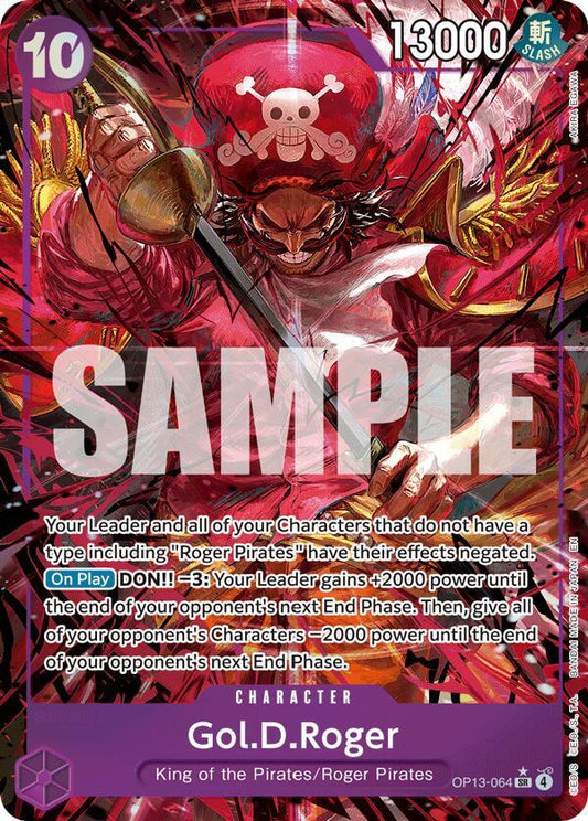 Gol.D.Roger (064) (Alternate Art) SR Carrying On His Will OP13-064 NM