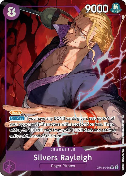 Silvers Rayleigh (Alternate Art) SR Carrying On His Will OP13-066 NM
