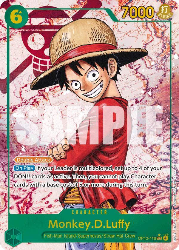 Monkey.D.Luffy (118) (Parallel) SEC Carrying On His Will OP13-118 NM
