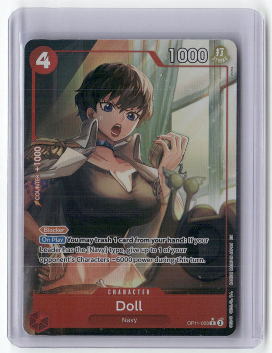 Doll (Alternate Art) R A Fist of Divine Speed OP11-008 NM