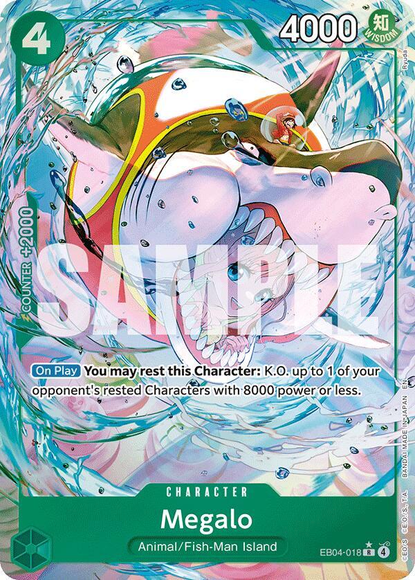 Megalo (Alternate Art) R The Azure Sea's Seven EB04-018 NM