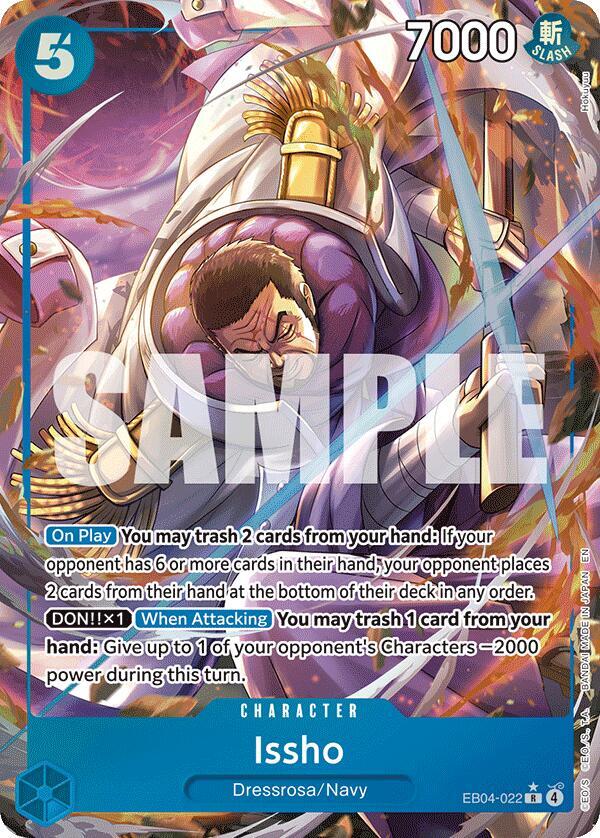 Issho - EB04-022 (Alternate Art) R The Azure Sea's Seven EB04-022 NM