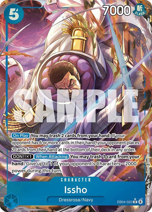 Issho - EB04-022 (Alternate Art) R The Azure Sea's Seven EB04-022 NM