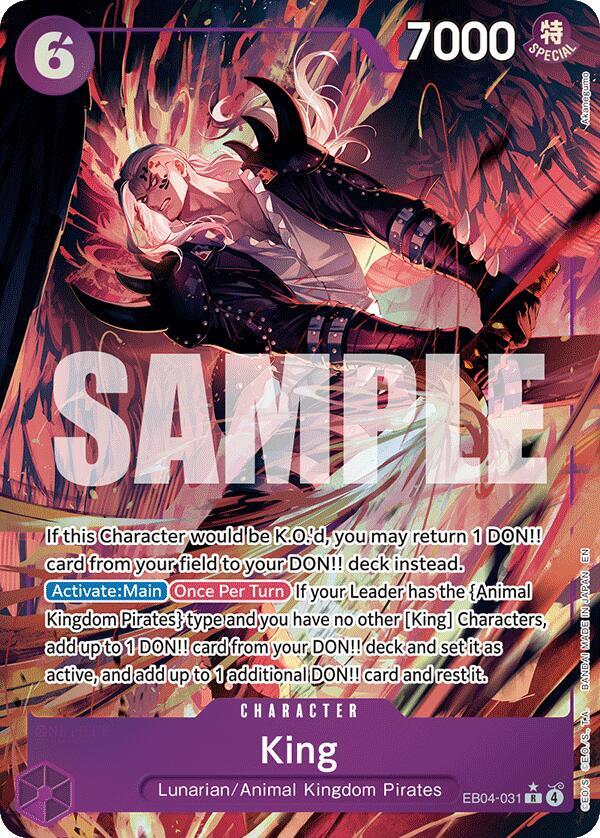 King (Alternate Art) R The Azure Sea's Seven EB04-031 NM