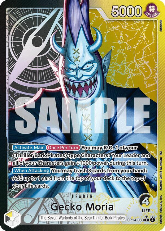 Gecko Moria - OP14-080 (Alternate Art) L The Azure Sea's Seven OP14-080 NM