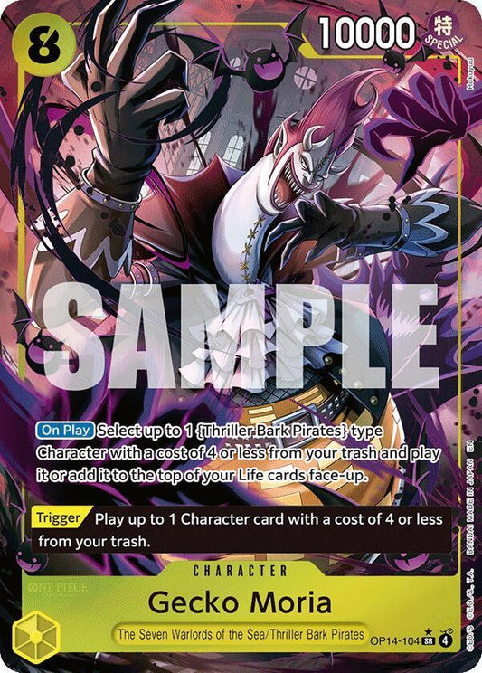 Gecko Moria - OP14-104 (Alternate Art) SR The Azure Sea's Seven OP14-104 NM