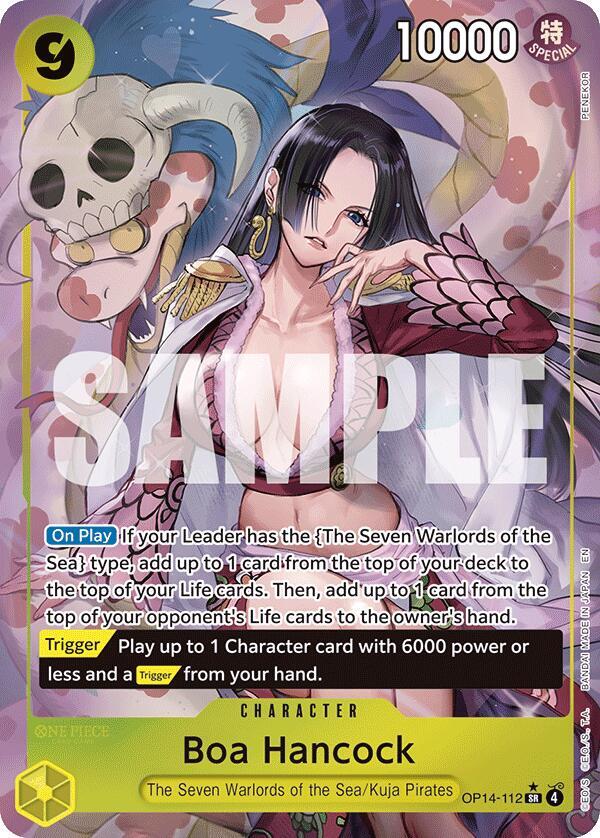 Boa Hancock - OP14-112 (Alternate Art) SR The Azure Sea's Seven OP14-112 NM