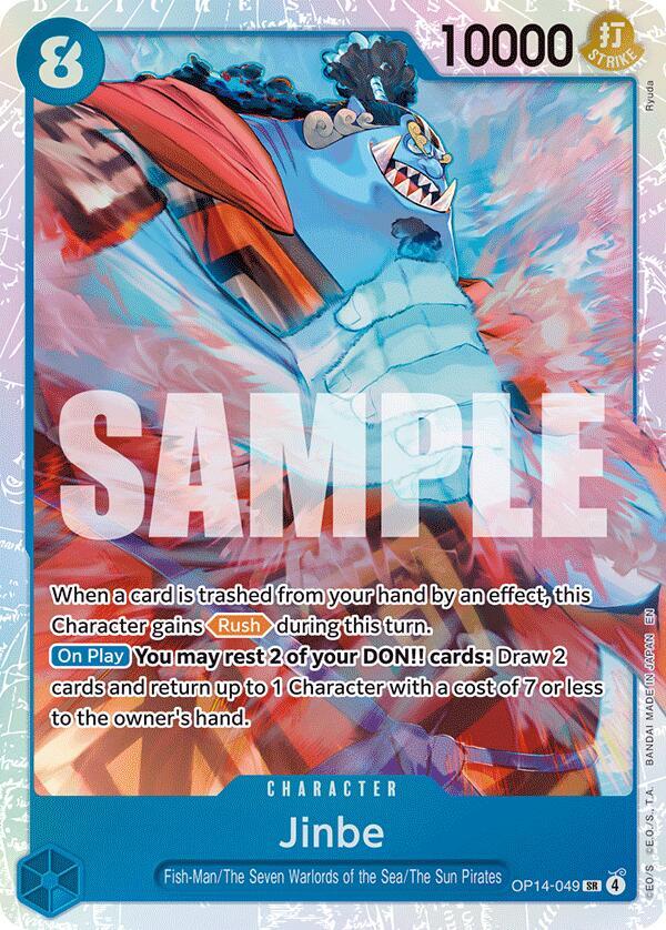 Jinbe - OP14-049 SR The Azure Sea's Seven OP14-049 NM