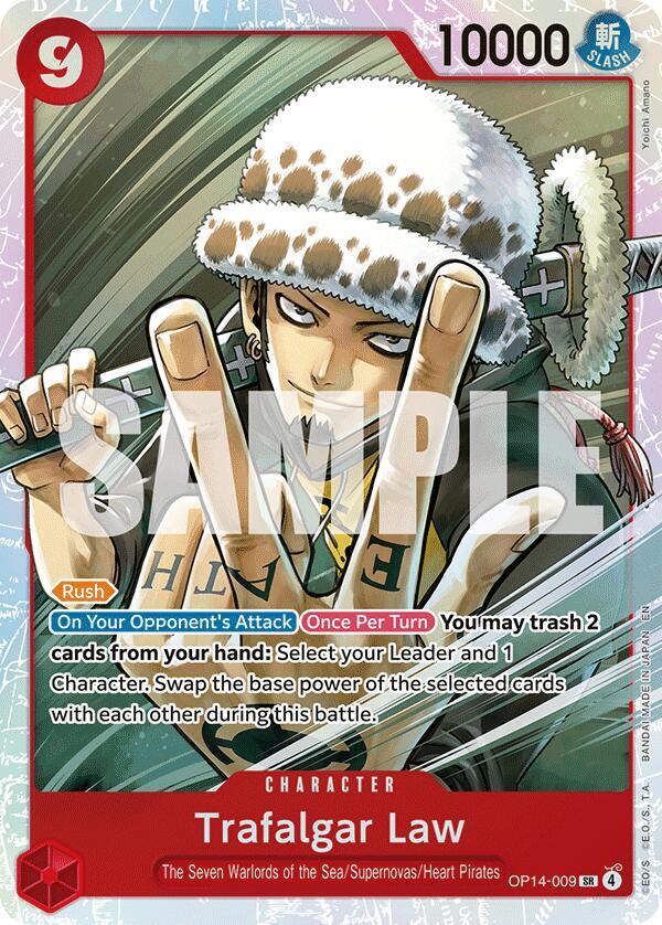 Trafalgar Law - OP14-009 SR The Azure Sea's Seven OP14-009 NM