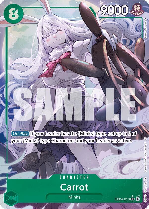 Carrot (Alternate Art) SR The Azure Sea's Seven EB04-013 NM