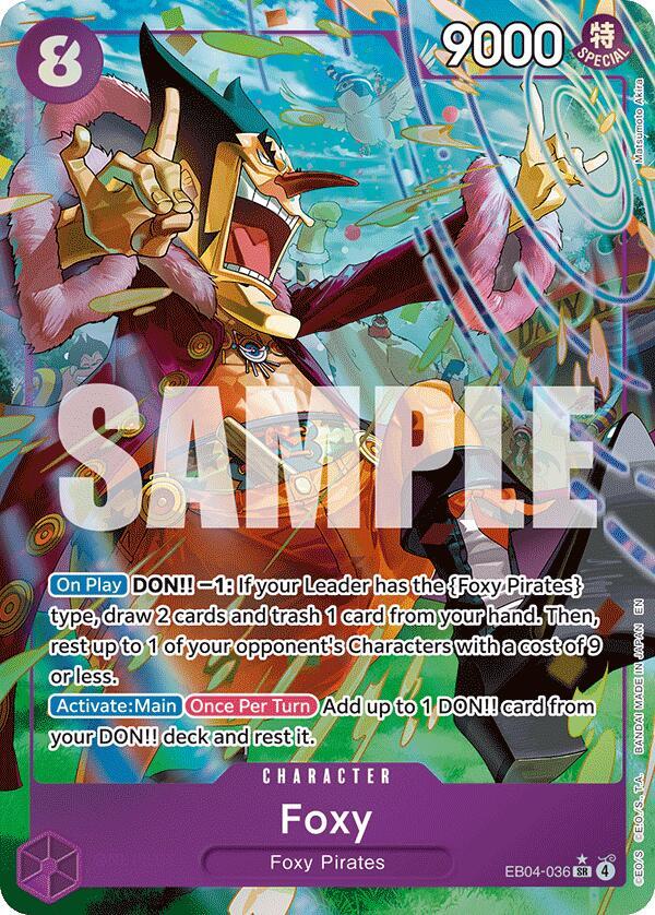 Foxy (Alternate Art) SR The Azure Sea's Seven EB04-036 NM
