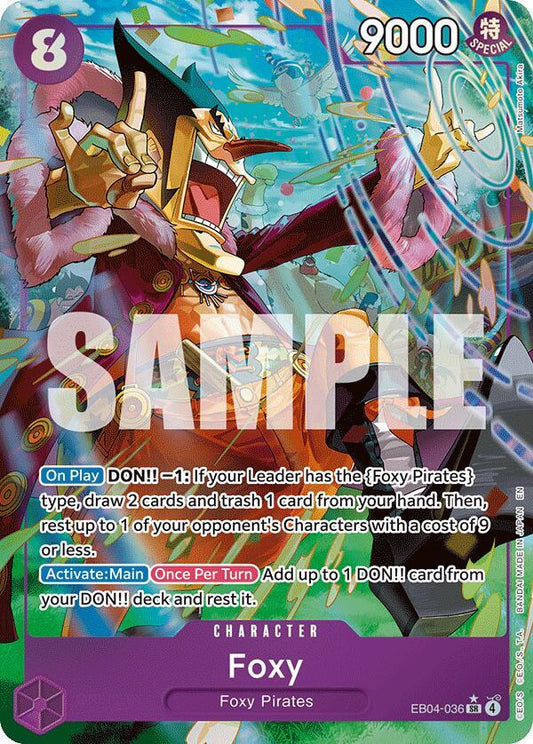 Foxy (Alternate Art) SR The Azure Sea's Seven EB04-036 NM