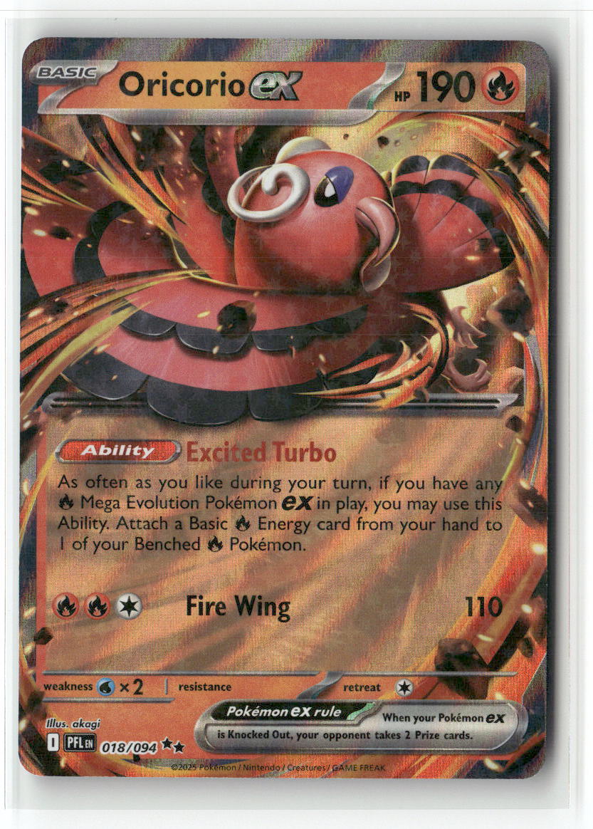 Oricorio ex Double Rare ME02: Phantasmal Flames 018/094 NM