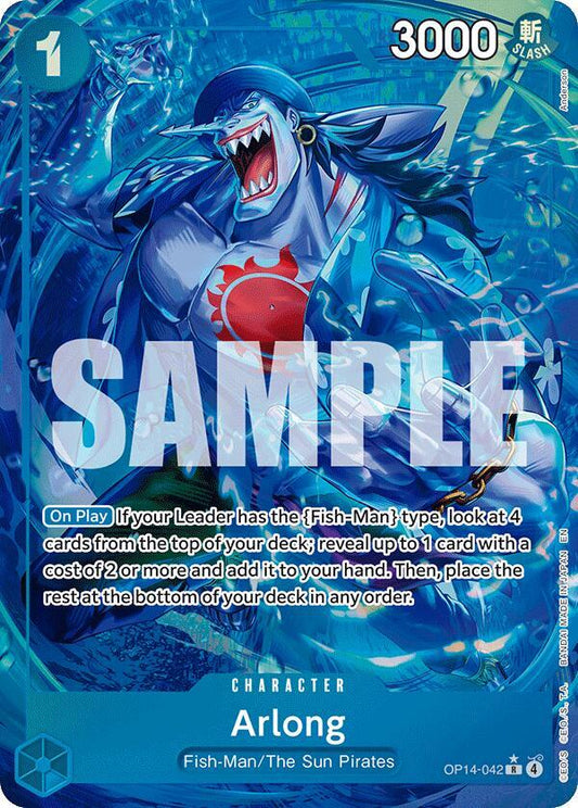 Arlong (Alternate Art) R The Azure Sea's Seven OP14-042 NM