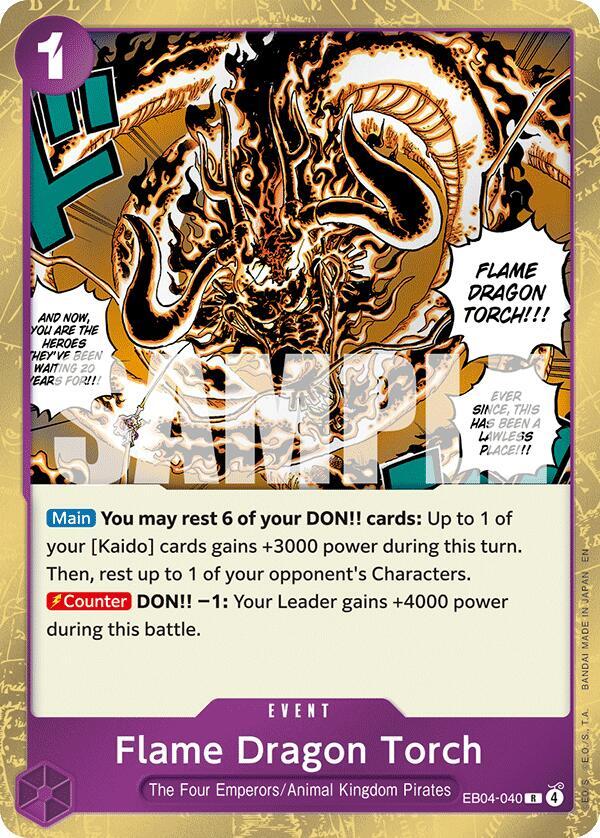 Flame Dragon Torch R The Azure Sea's Seven EB04-040 NM