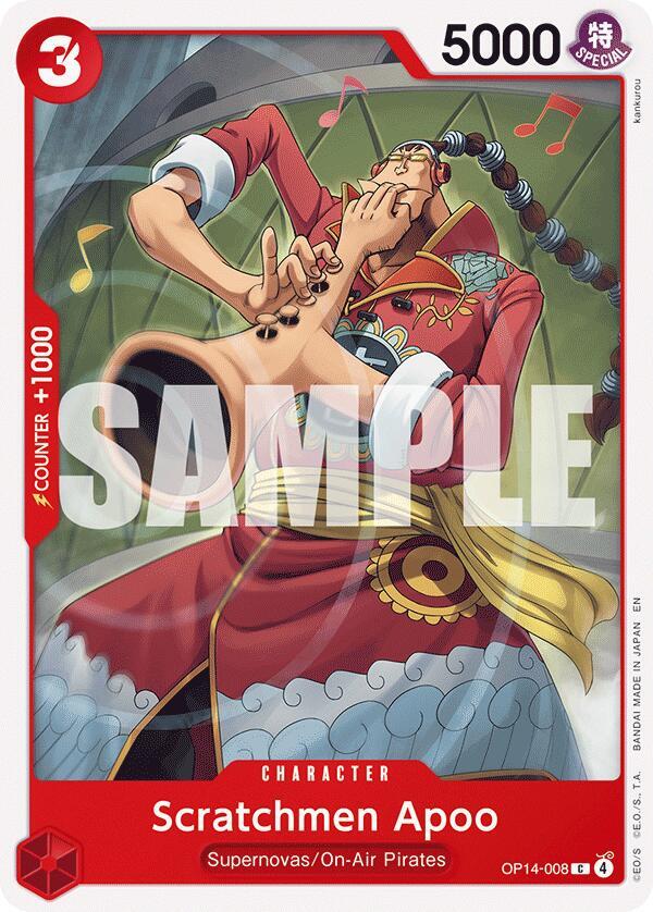 Scratchmen Apoo C The Azure Sea's Seven OP14-008 NM