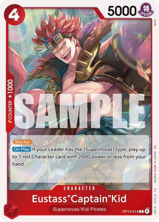 Eustass"Captain"Kid - OP14-014 R The Azure Sea's Seven OP14-014 NM
