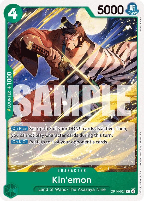 Kin'emon C The Azure Sea's Seven OP14-024 NM