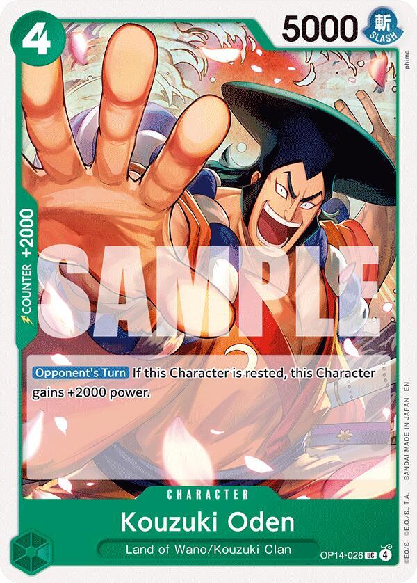 Kouzuki Oden UC The Azure Sea's Seven OP14-026 NM