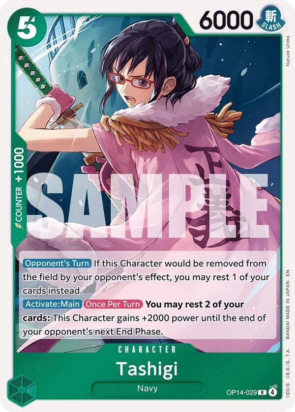 Tashigi R The Azure Sea's Seven OP14-029 NM