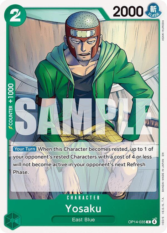 Yosaku C The Azure Sea's Seven OP14-035 NM