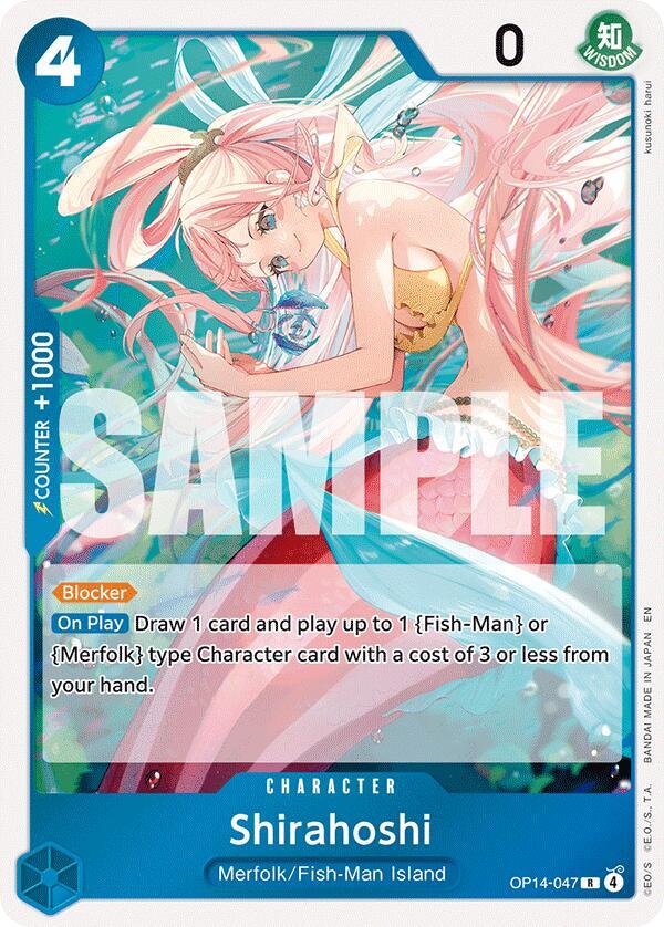 Shirahoshi R The Azure Sea's Seven OP14-047 NM