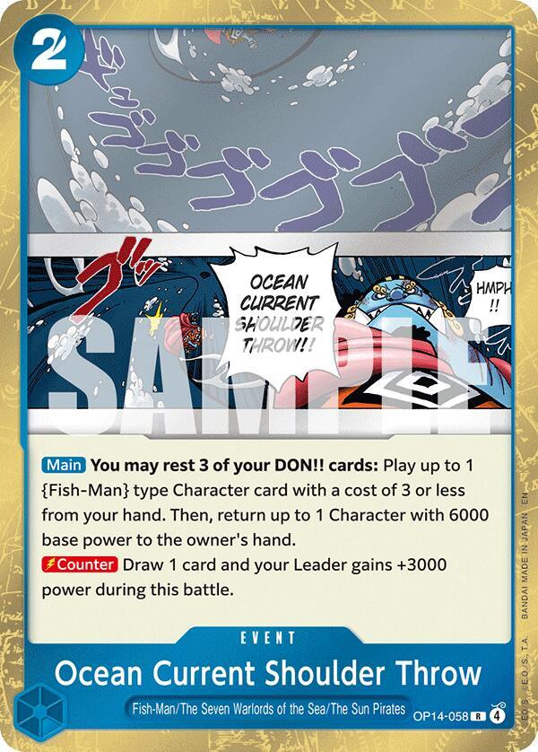Ocean Current Shoulder Throw R The Azure Sea's Seven OP14-058 NM
