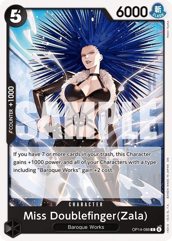 Miss Doublefinger(Zala) C The Azure Sea's Seven OP14-086 NM
