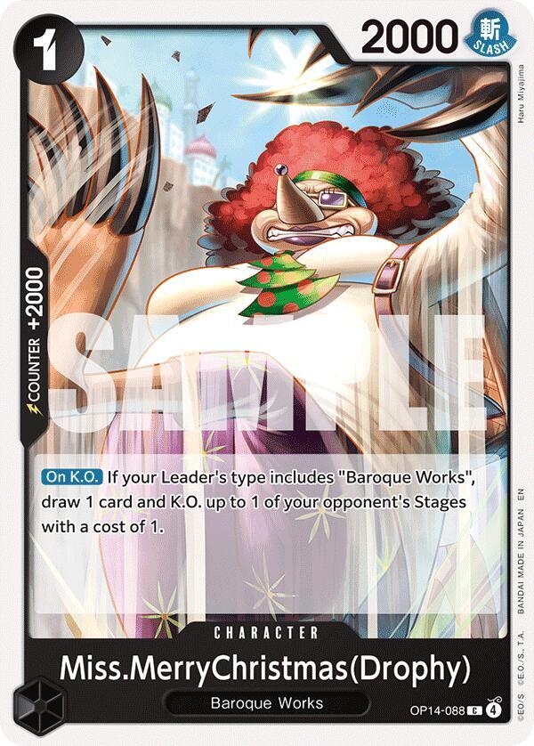 Miss.MerryChristmas(Drophy) C The Azure Sea's Seven OP14-088 NM