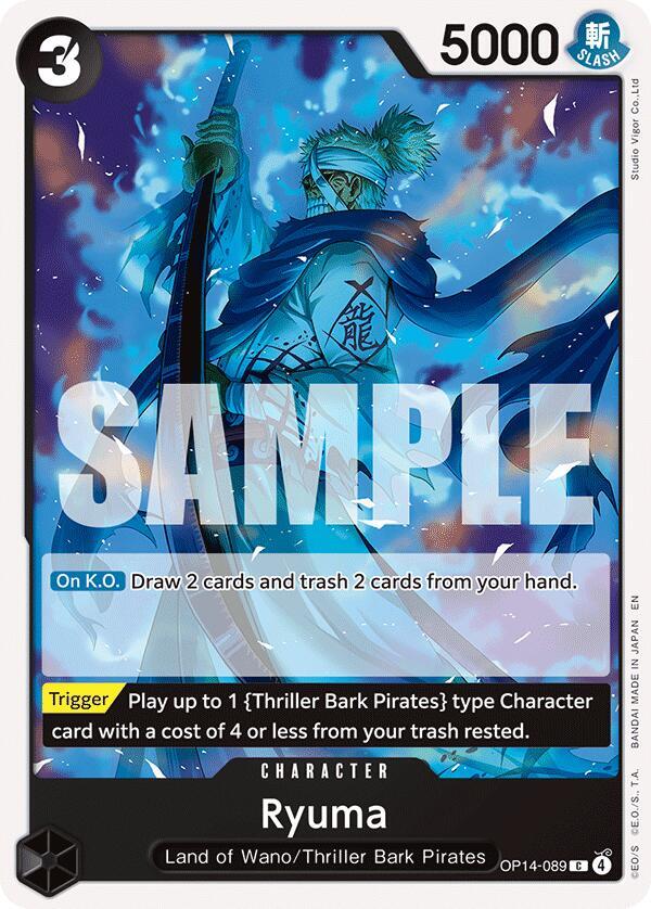 Ryuma C The Azure Sea's Seven OP14-089 NM