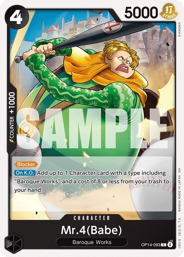Mr.4(Babe) C The Azure Sea's Seven OP14-093 NM