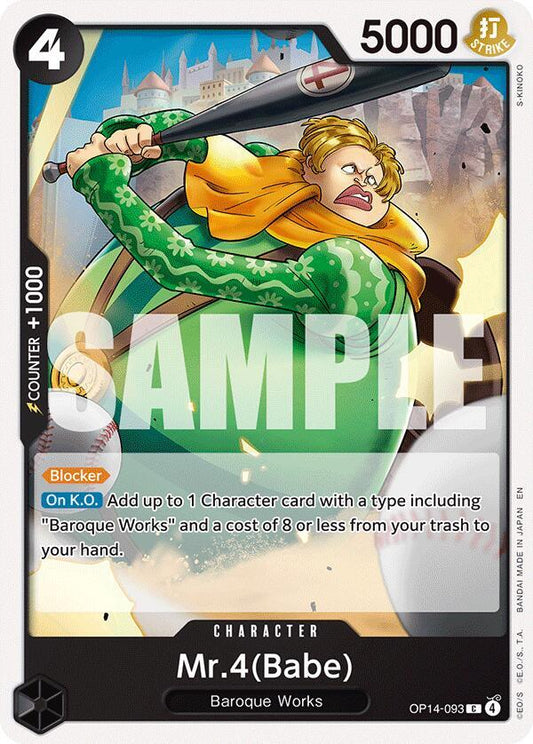 Mr.4(Babe) C The Azure Sea's Seven OP14-093 NM