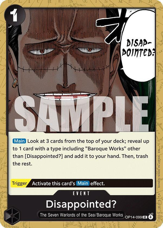 Disappointed? UC The Azure Sea's Seven OP14-099 NM