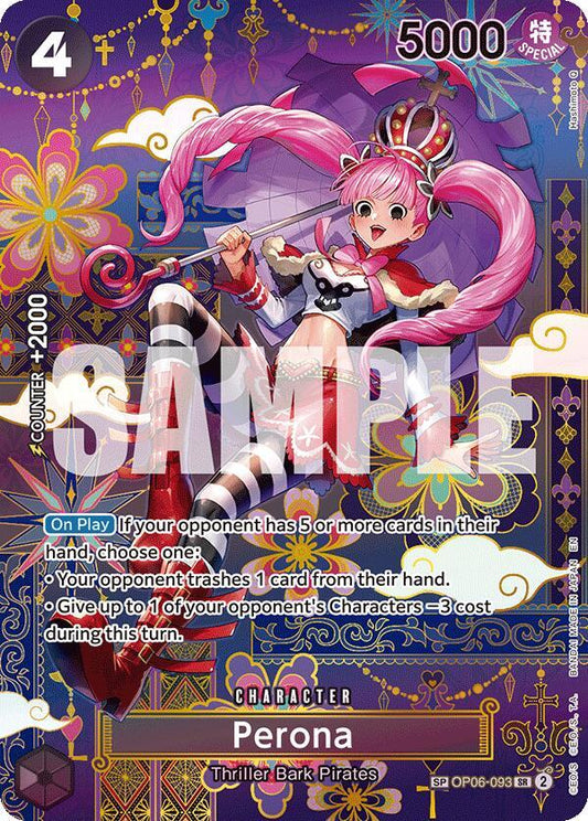 Perona - OP06-093 (SP) SR The Azure Sea's Seven OP06-093 NM