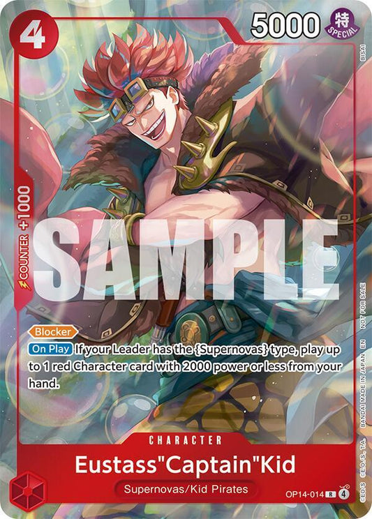 Eustass"Captain"Kid - OP14-014 (Dash Pack) R The Azure Sea's Seven OP14-014 NM