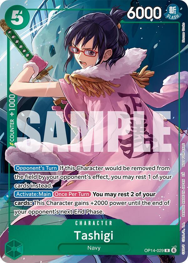 Tashigi (Dash Pack) R The Azure Sea's Seven OP14-029 NM