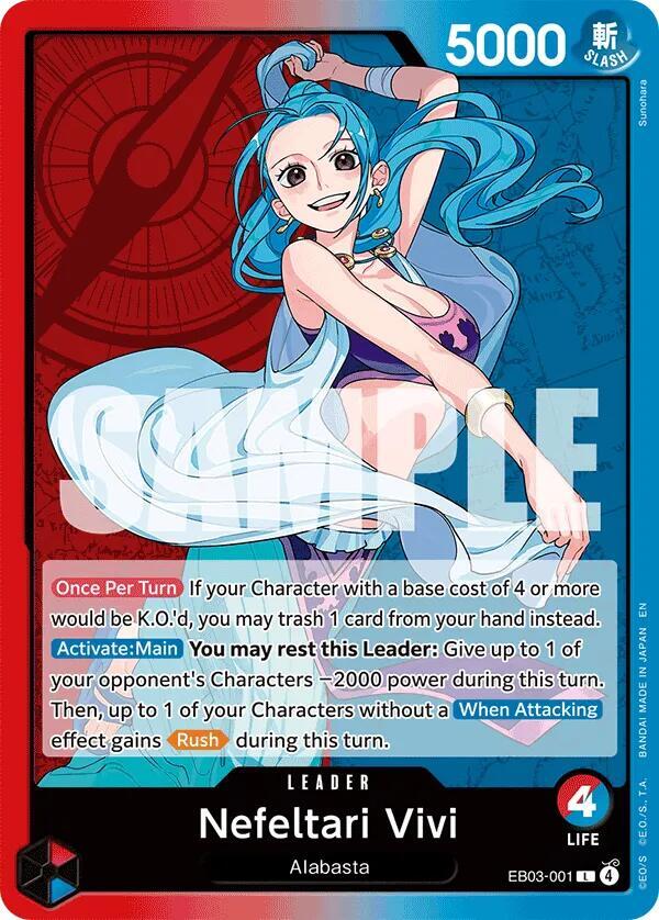 Nefeltari Vivi (001) L Extra Booster: One Piece Heroines Edition EB03-001 NM