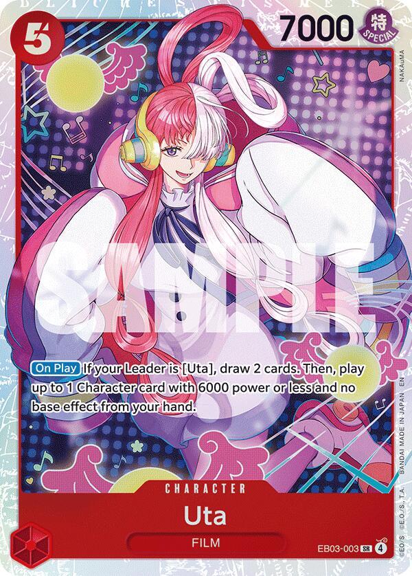 Uta (003) SR Extra Booster: One Piece Heroines Edition EB03-003 NM