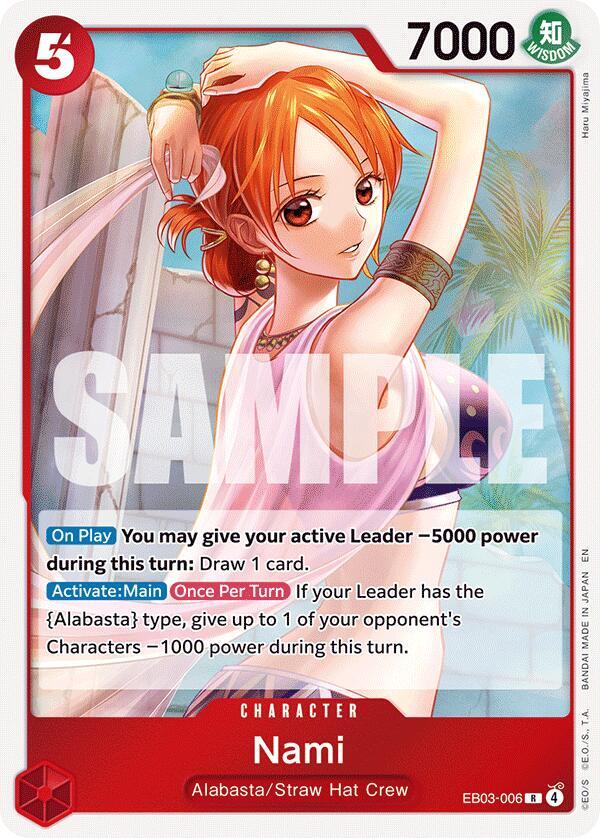 Nami (006) R Extra Booster: One Piece Heroines Edition EB03-006 NM