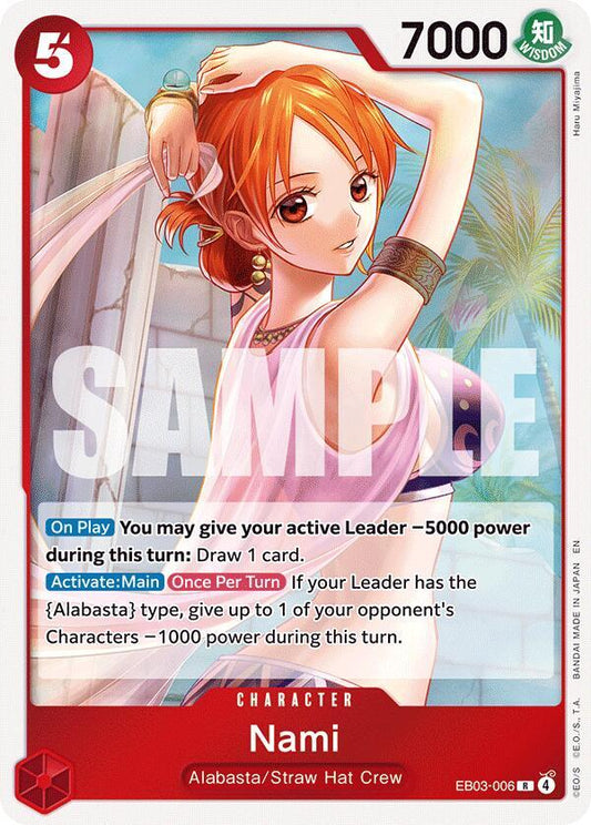 Nami (006) R Extra Booster: One Piece Heroines Edition EB03-006 NM
