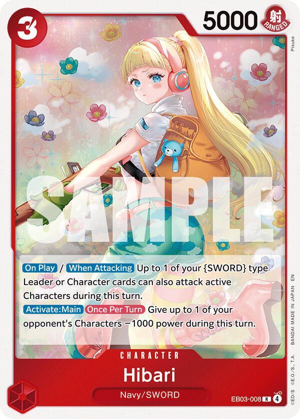 Hibari R Extra Booster: One Piece Heroines Edition EB03-008 NM