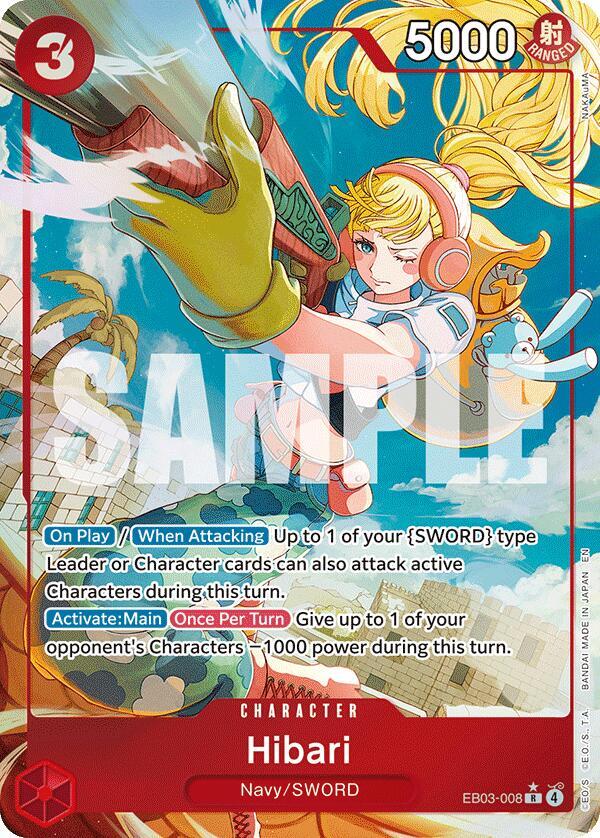 Hibari (Alternate Art) R Extra Booster: One Piece Heroines Edition EB03-008 NM